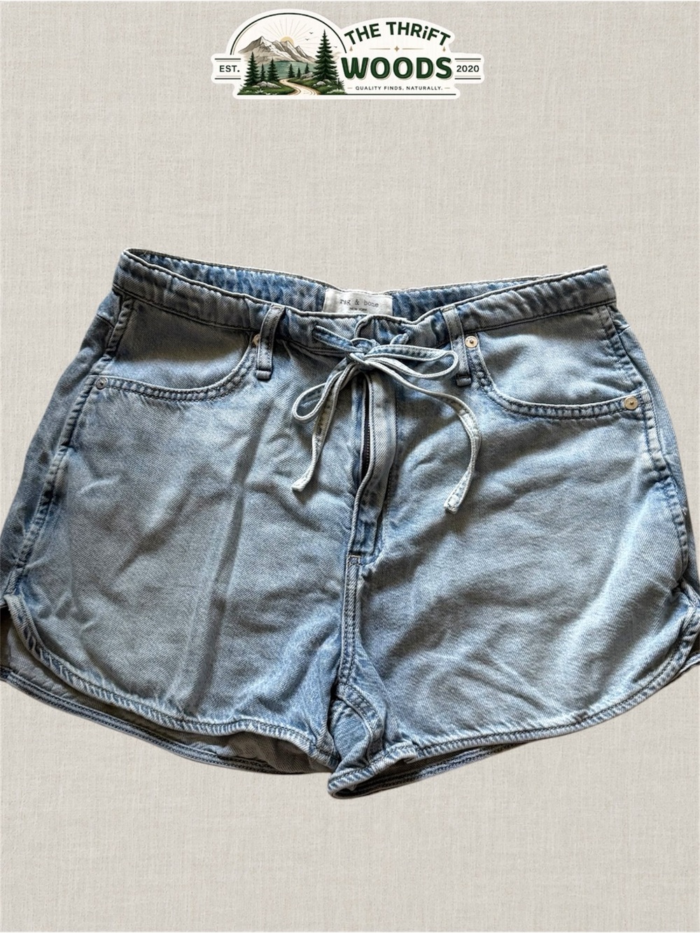 rag & bone Ultra Featherweight Nolan Denim Shorts
